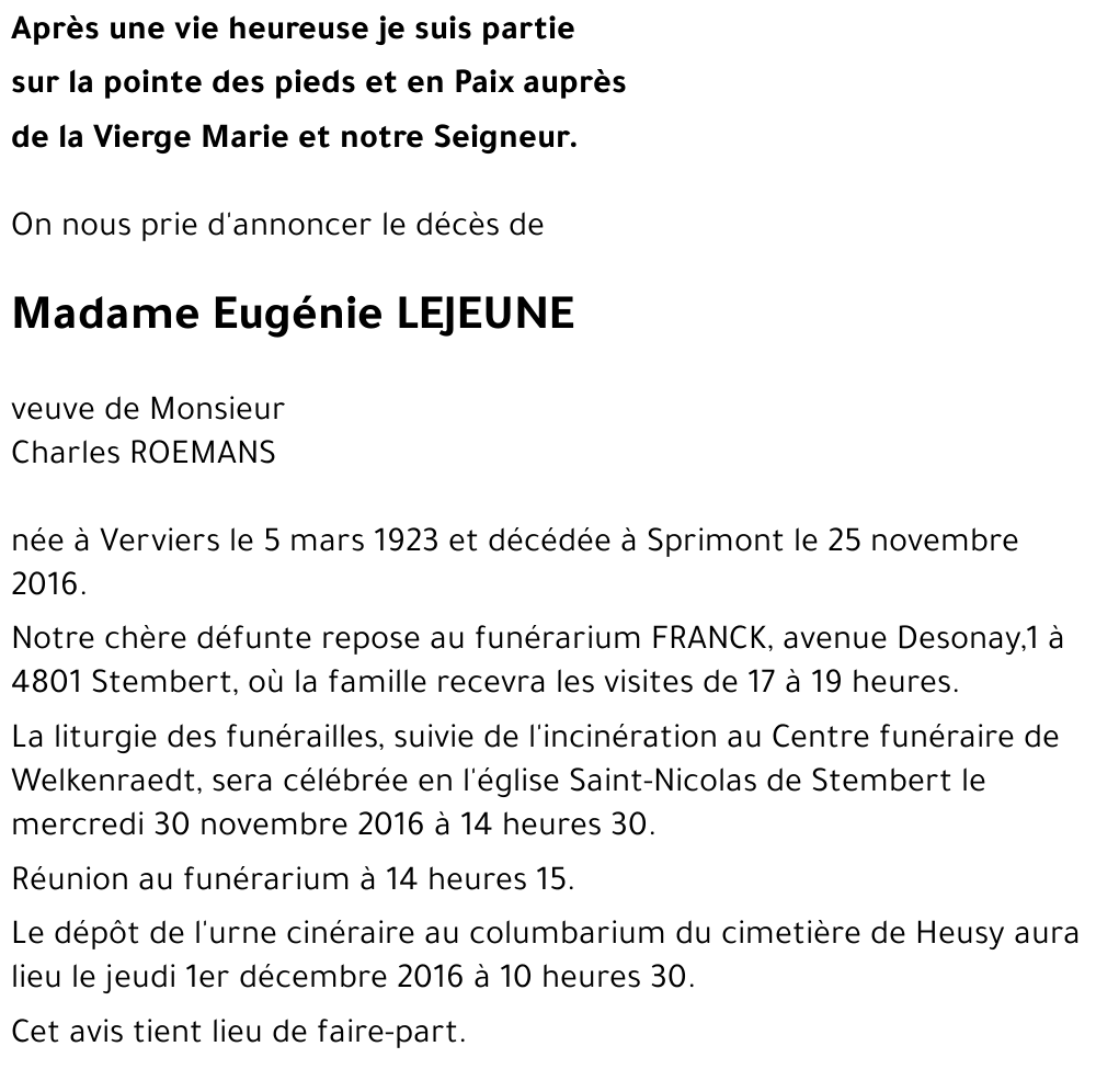 Eugénie LEJEUNE