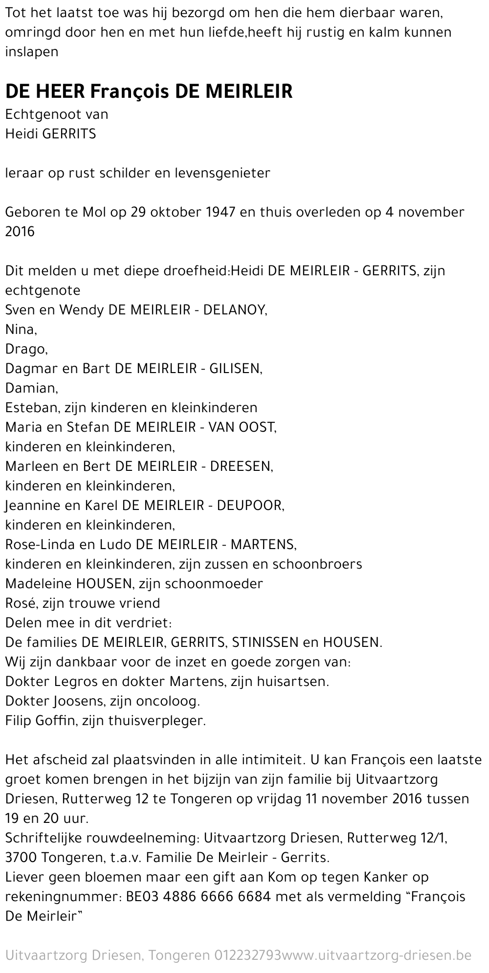 François De Meirleir