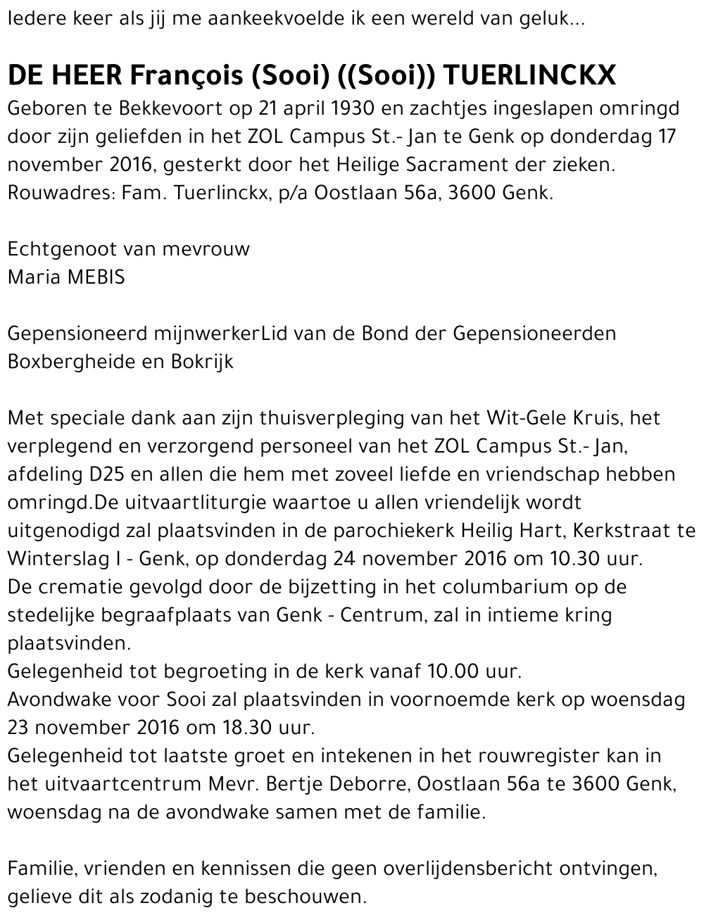 François TUERLINCKX