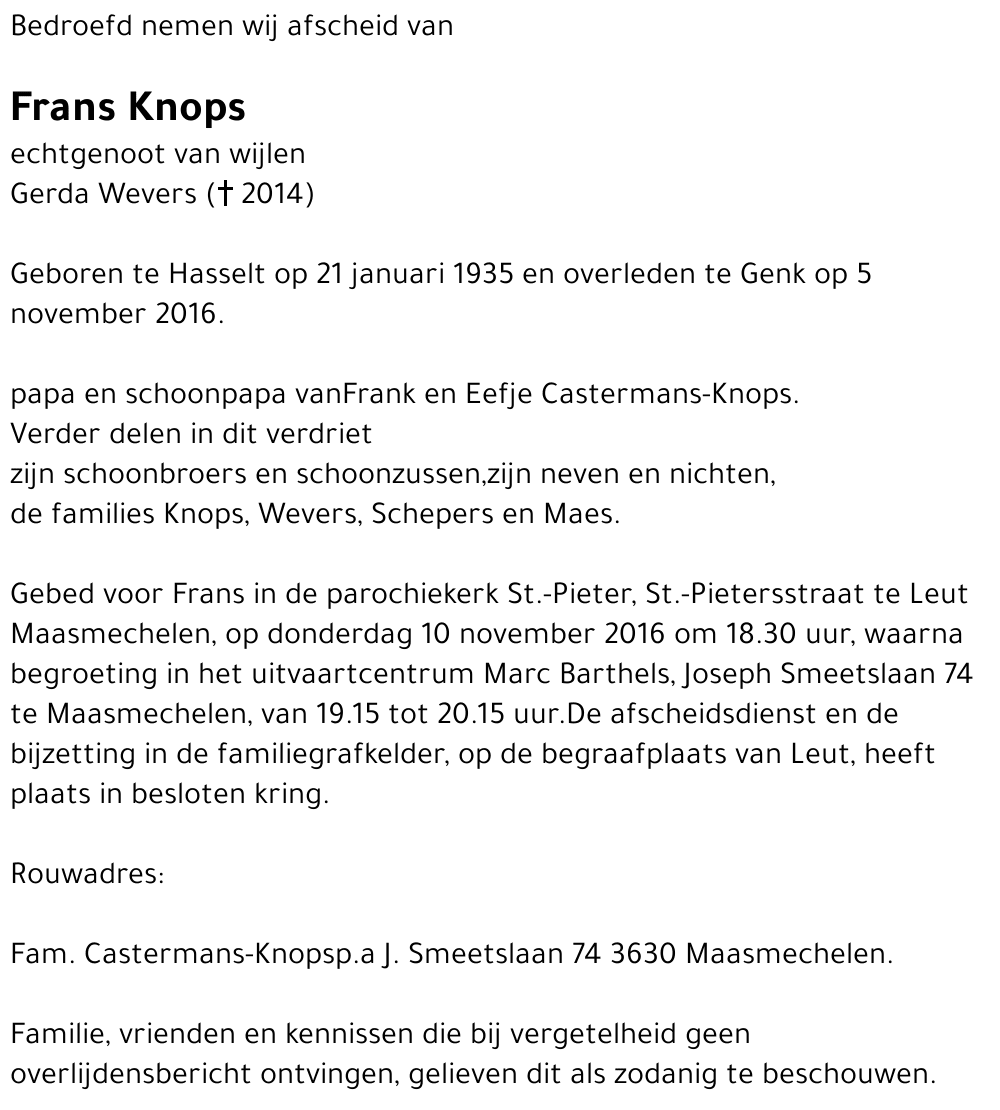 Frans Knops