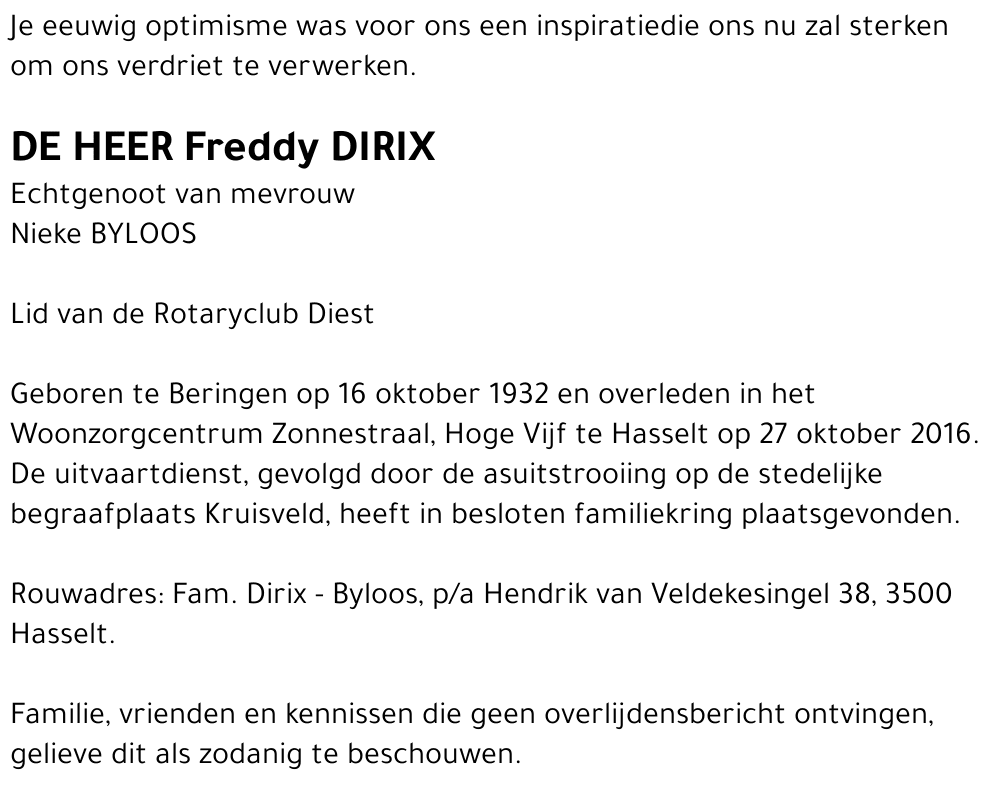 Freddy Dirix