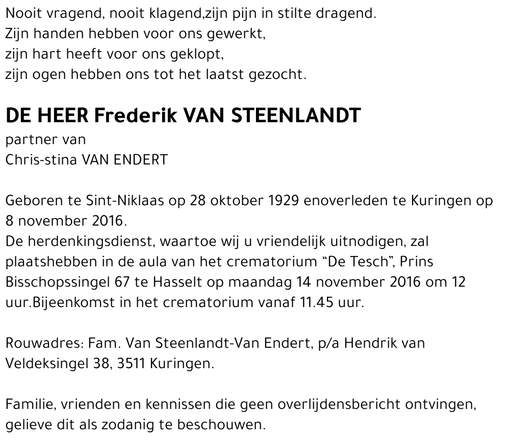 Frederik Van Steenlandt