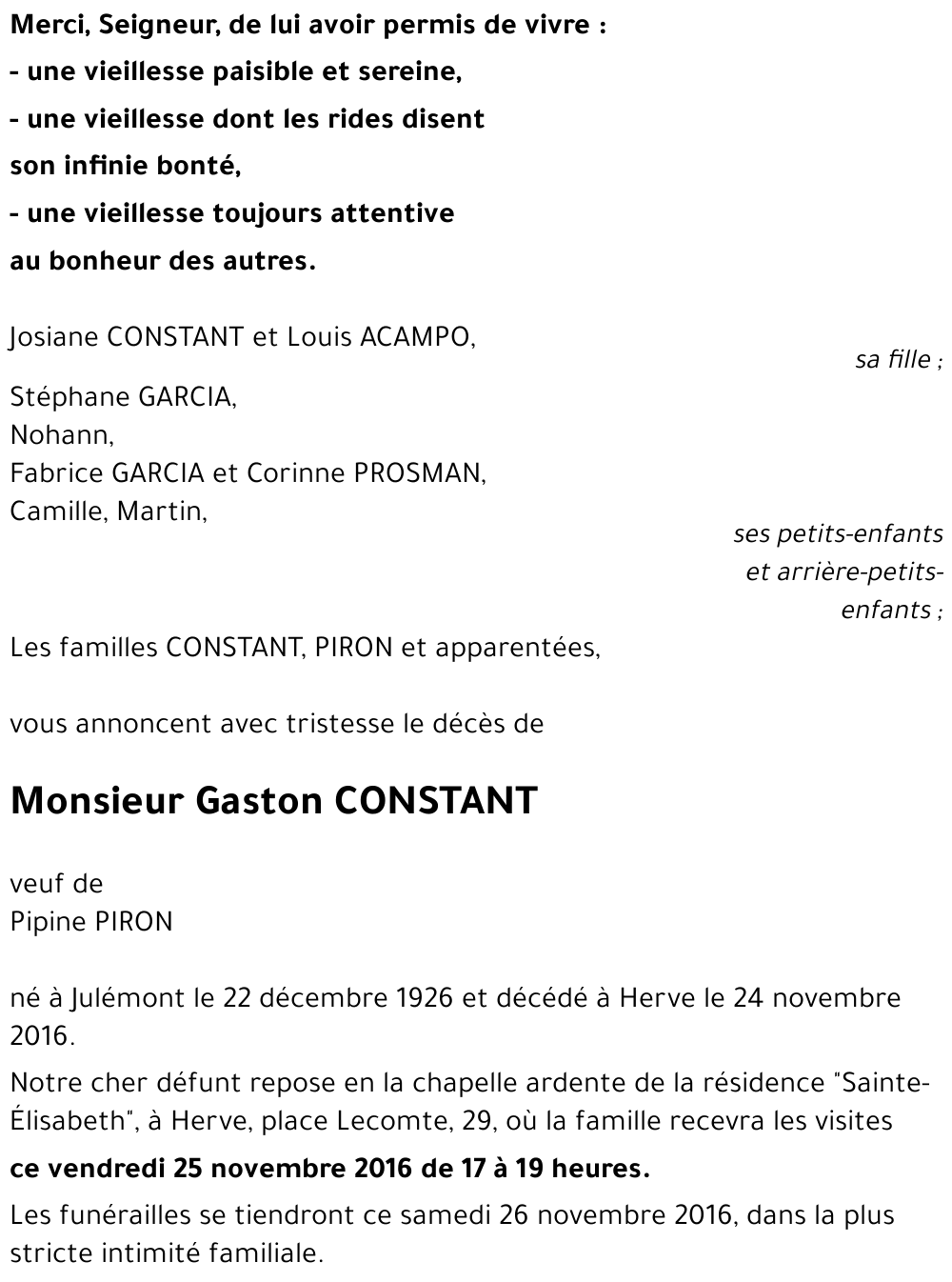 Gaston CONSTANT