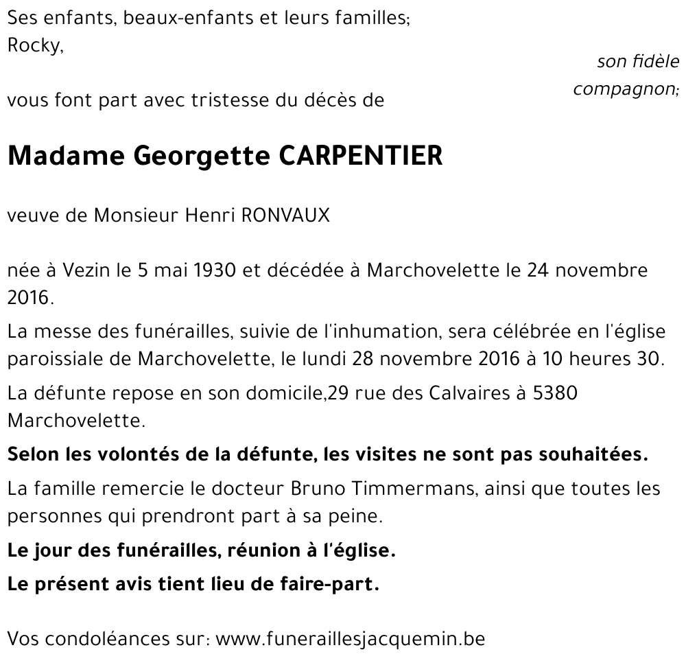 Georgette Carpentier