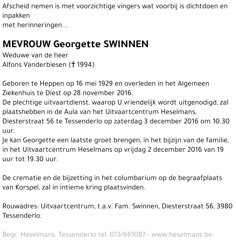 Georgette Swinnen