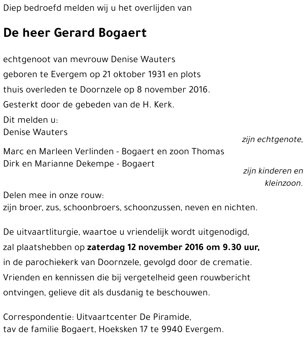 Gerard Bogaert