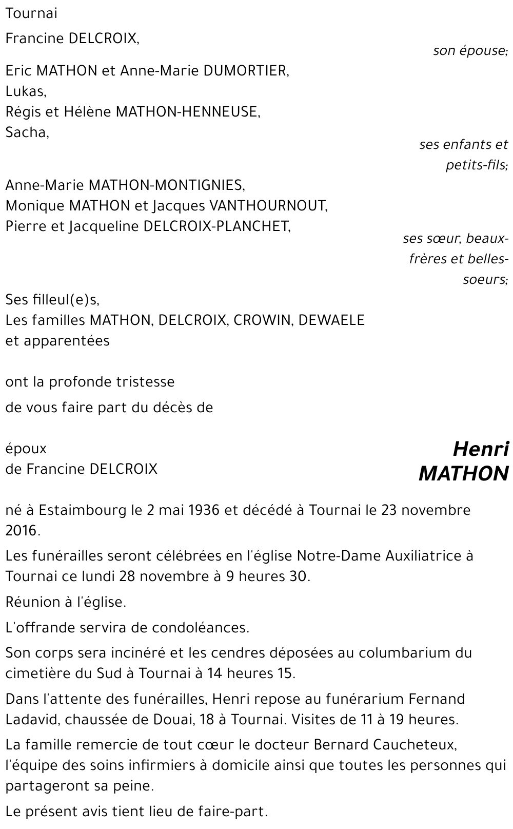 Henri MATHON