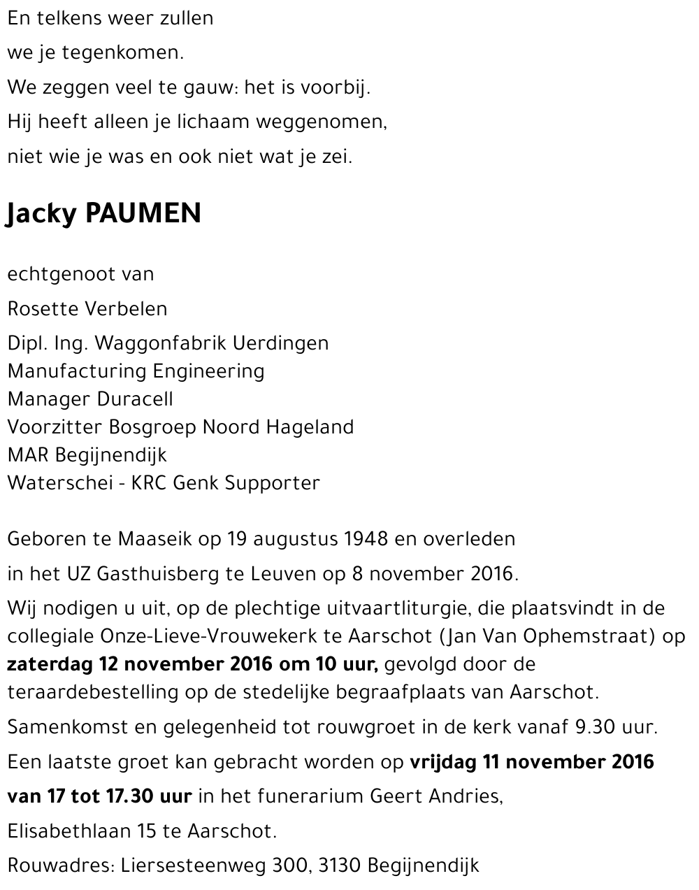 Jacky PAUMEN