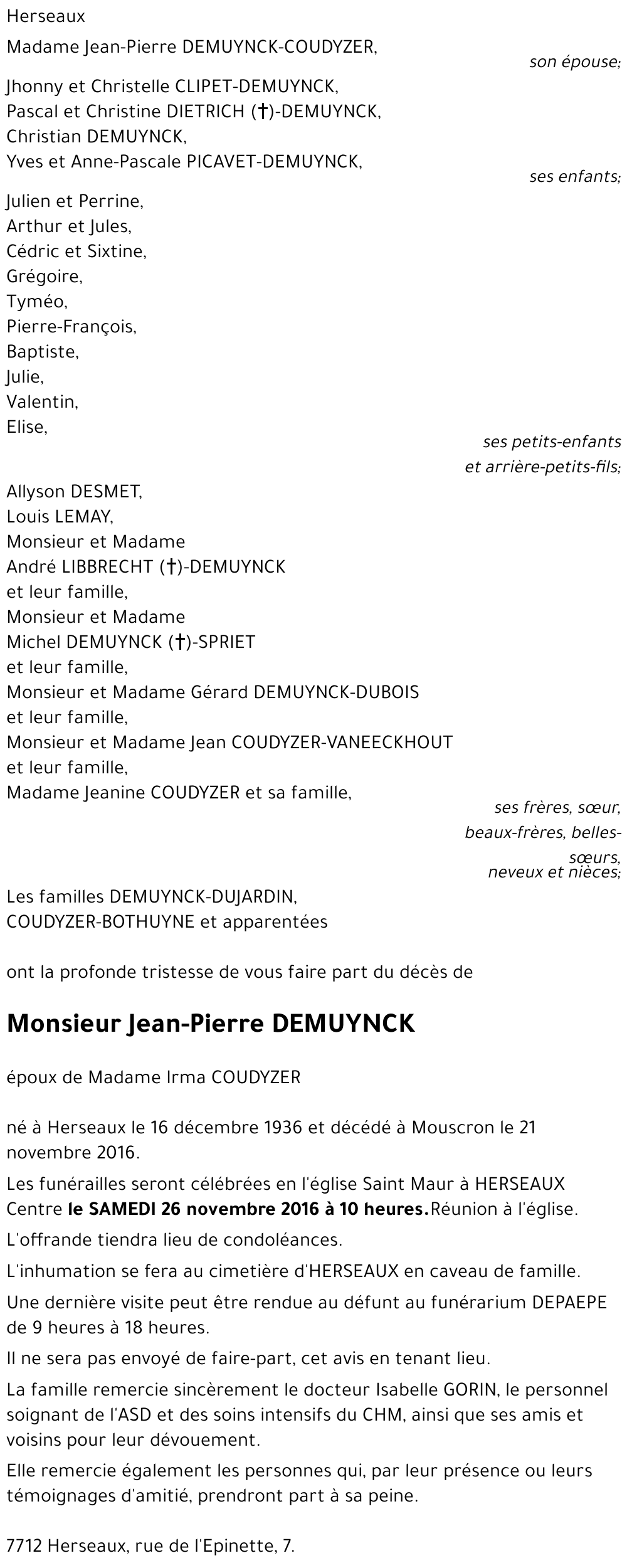 Jean-Pierre DEMUYNCK