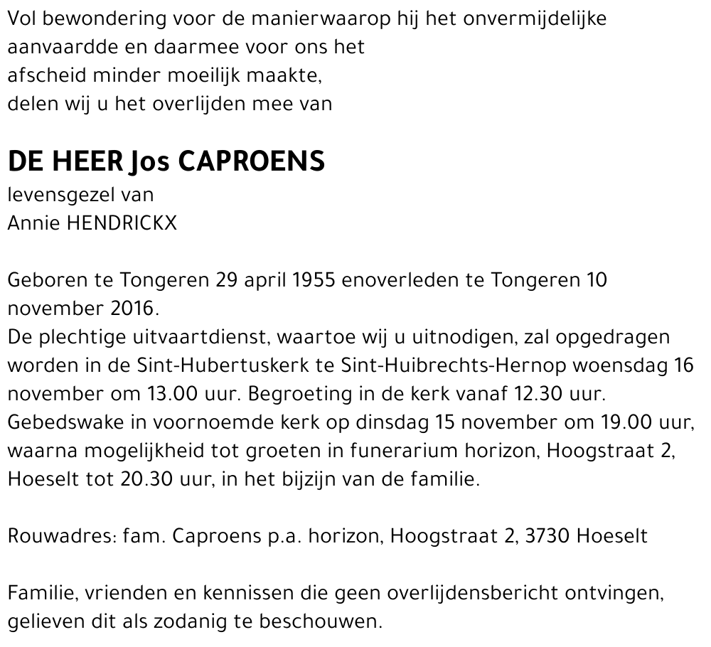 Jos CAPROENS