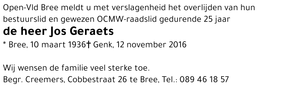 Jos Geraets
