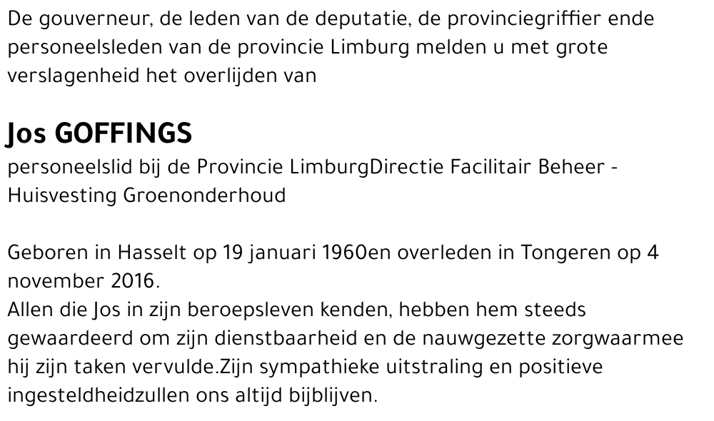 Jos Goffings