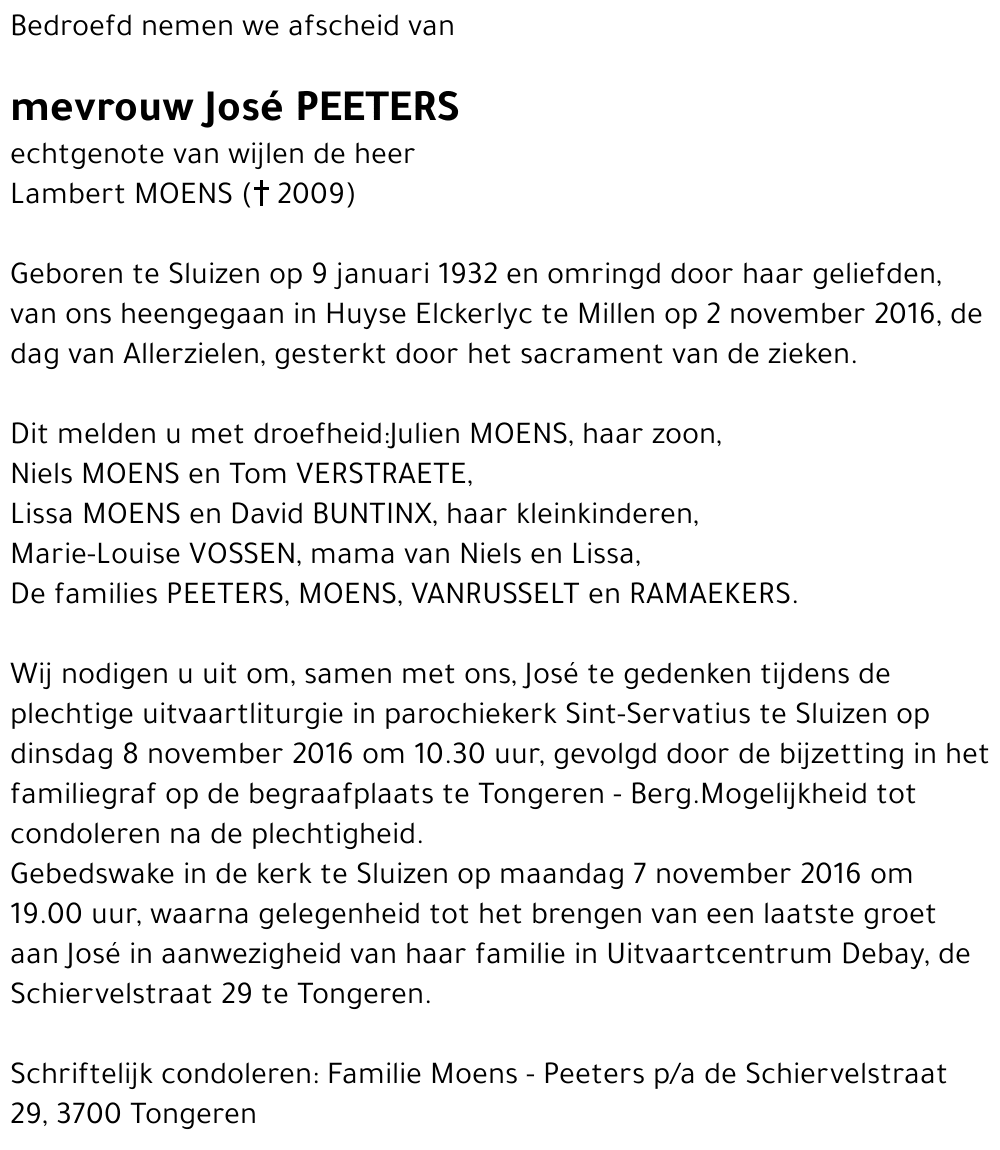 José PEETERS