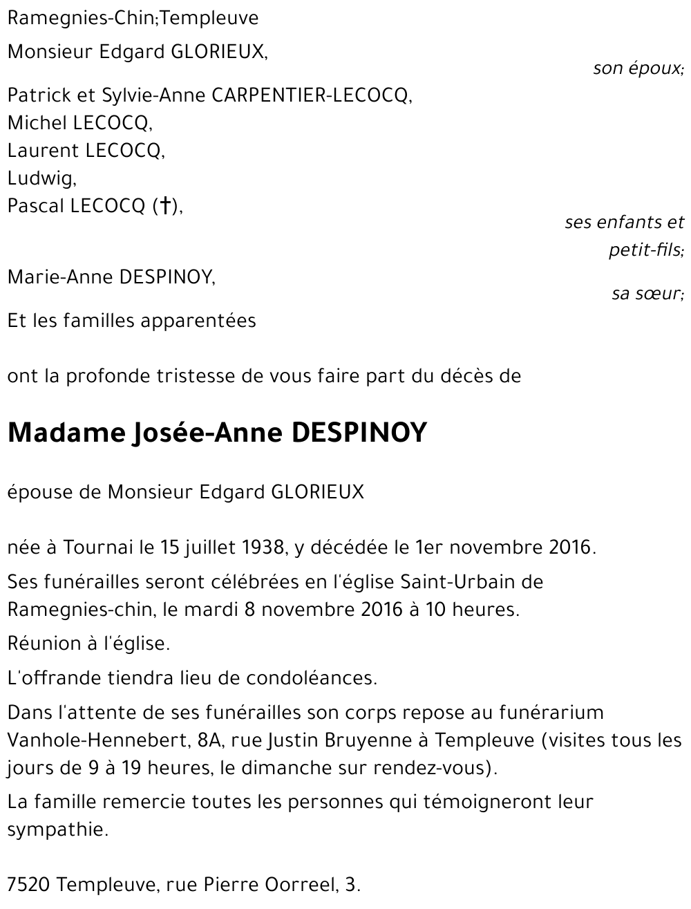 Josée-Anne DESPINOY