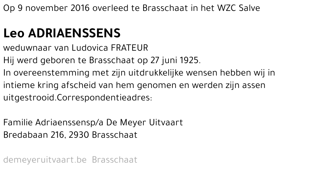 Leo Adriaenssens