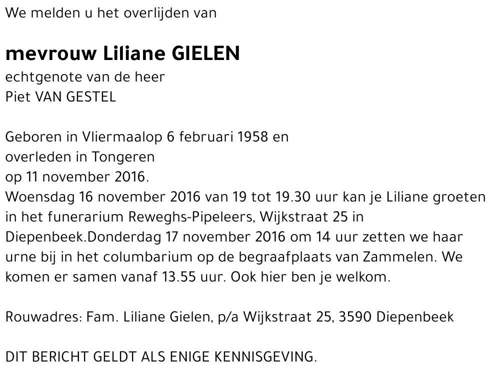Liliane Gielen