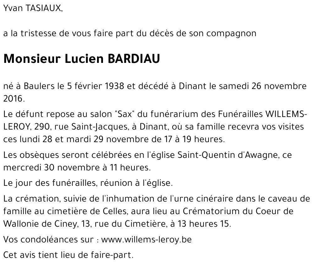 Lucien BARDIAU