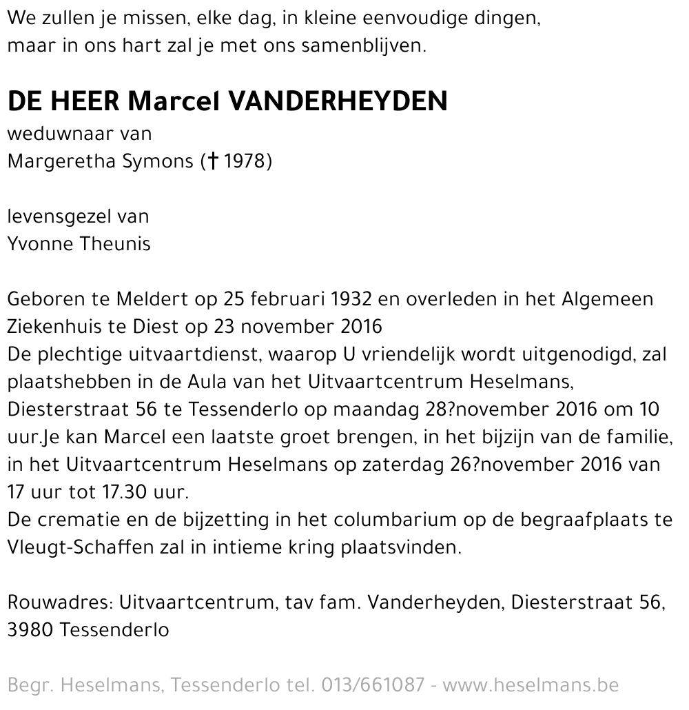 Marcel Vanderheyden