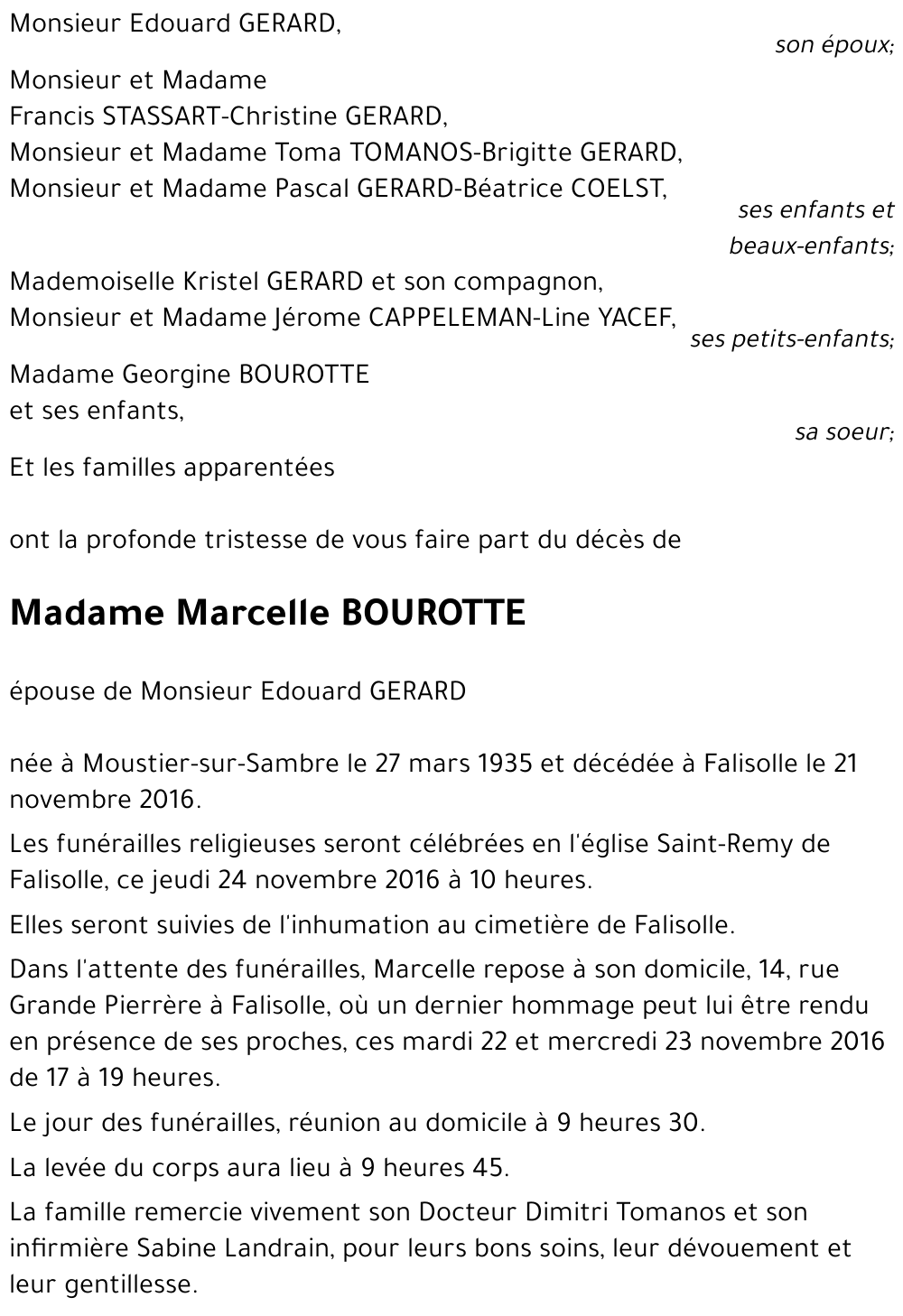 Marcelle BOUROTTE