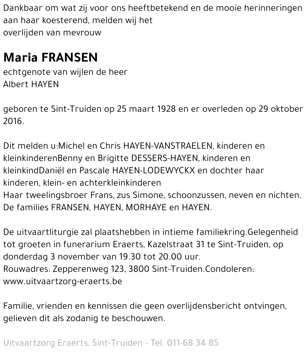 Maria Fransen