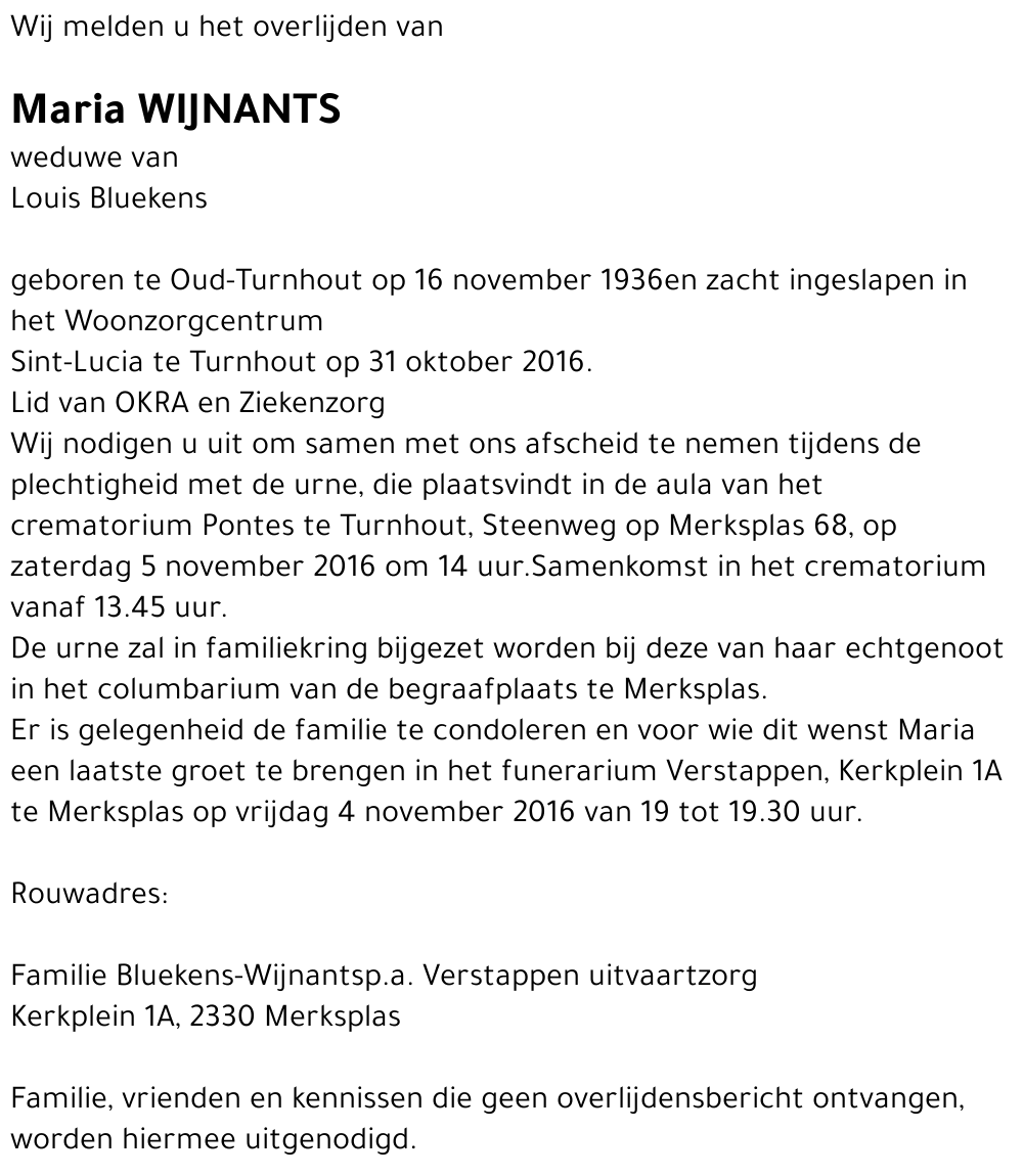 Maria Wijnants
