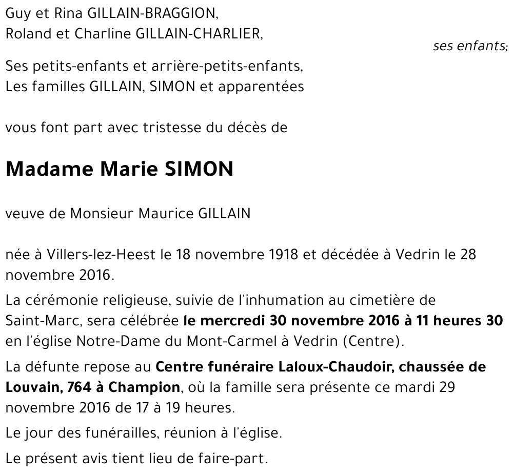 Marie SIMON