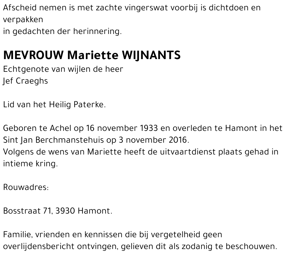 Mariette Wijnants