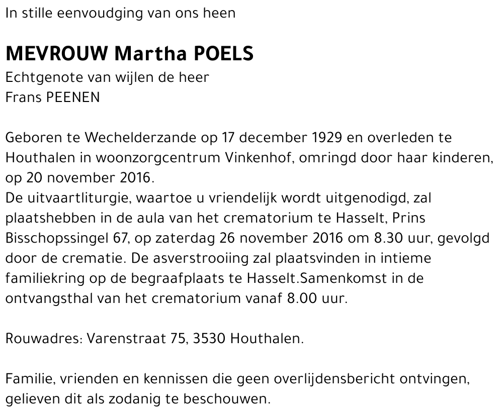 Martha POELS