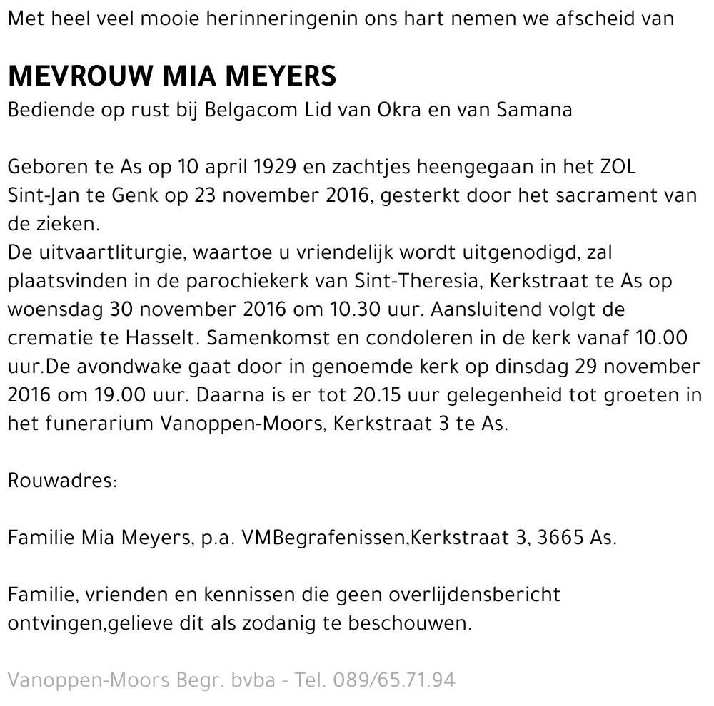 Meyers Mia