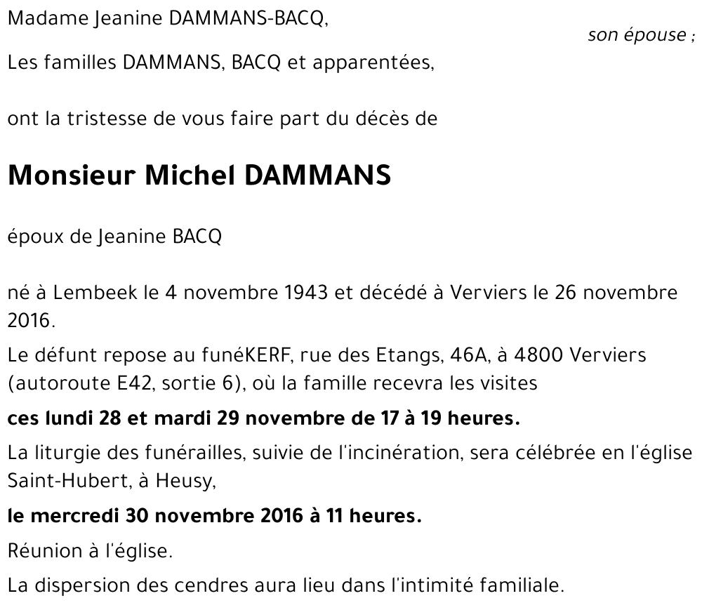 Michel DAMMANS