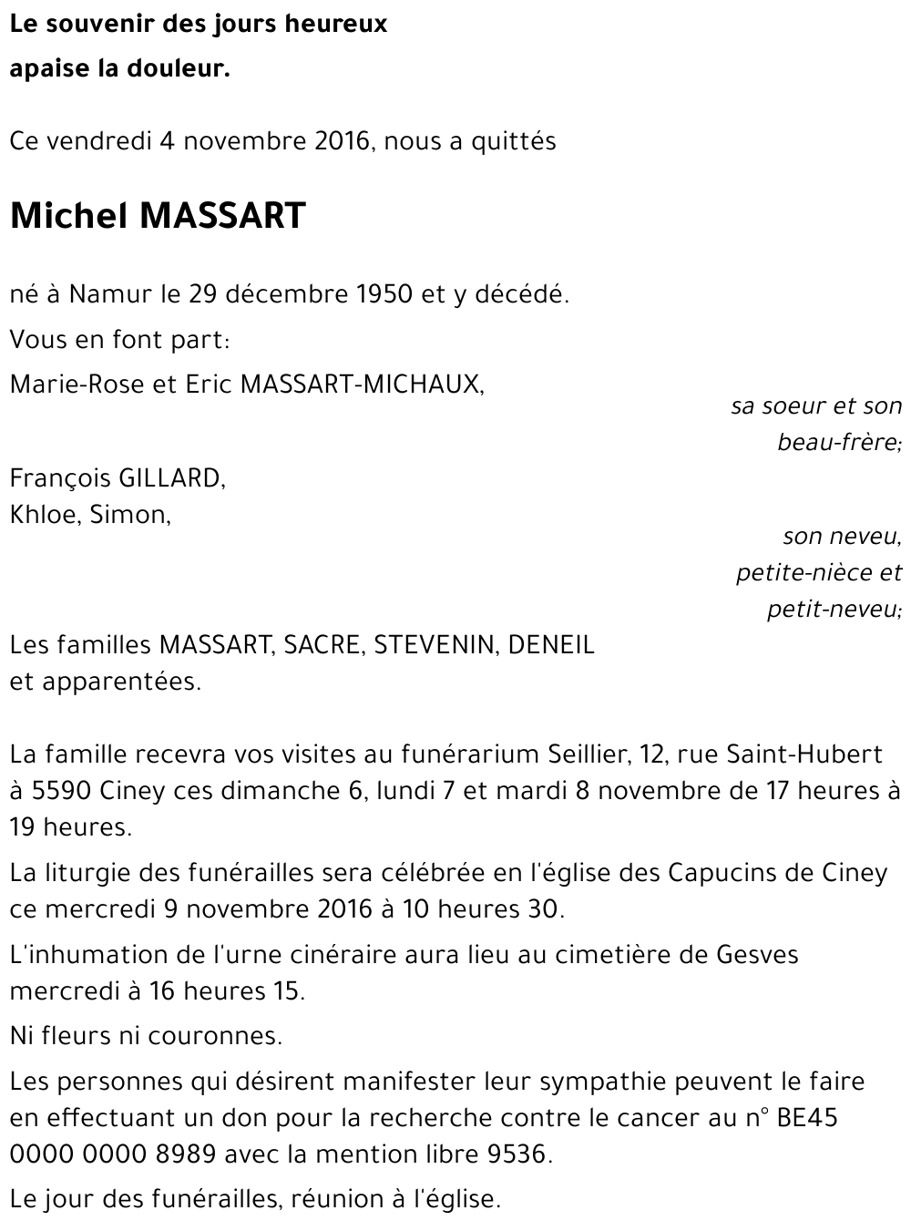 Michel MASSART