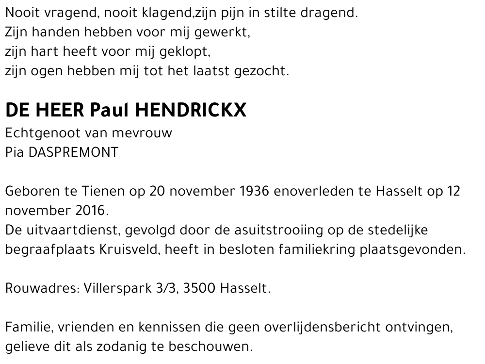 Paul Hendrickx