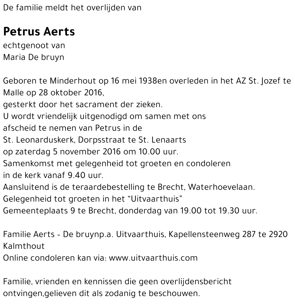 Petrus Aerts
