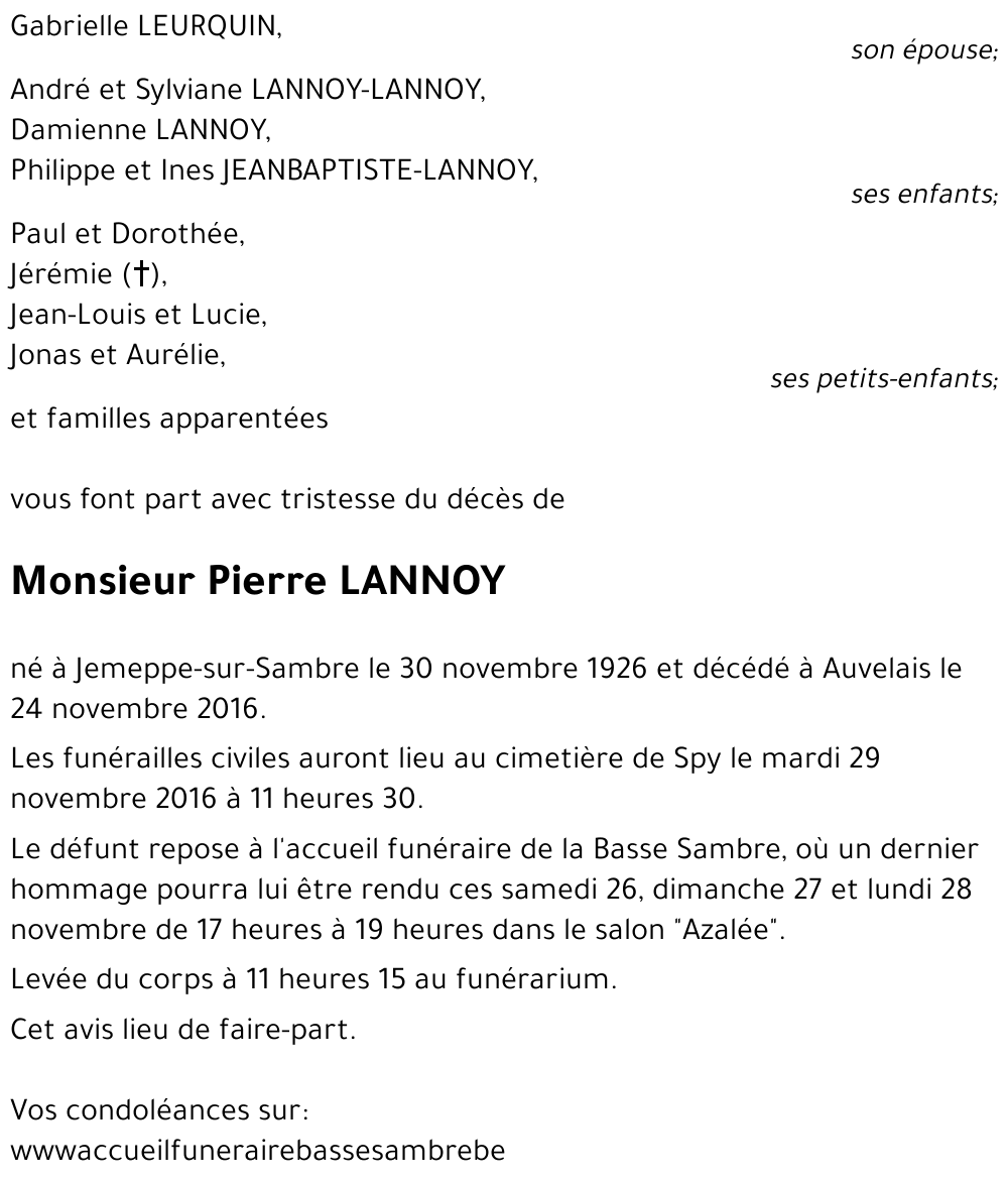 Pierre LANNOY