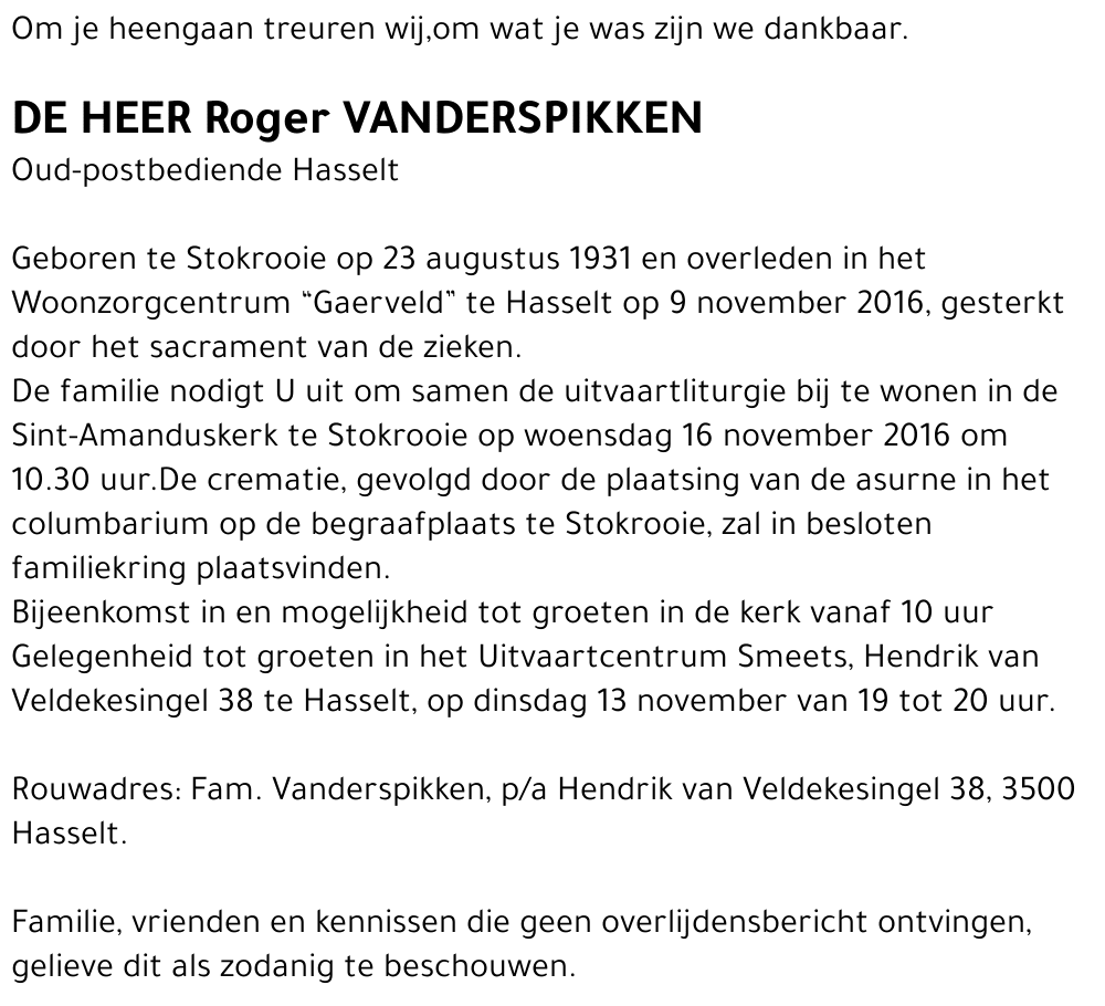 Roger Vanderspikken