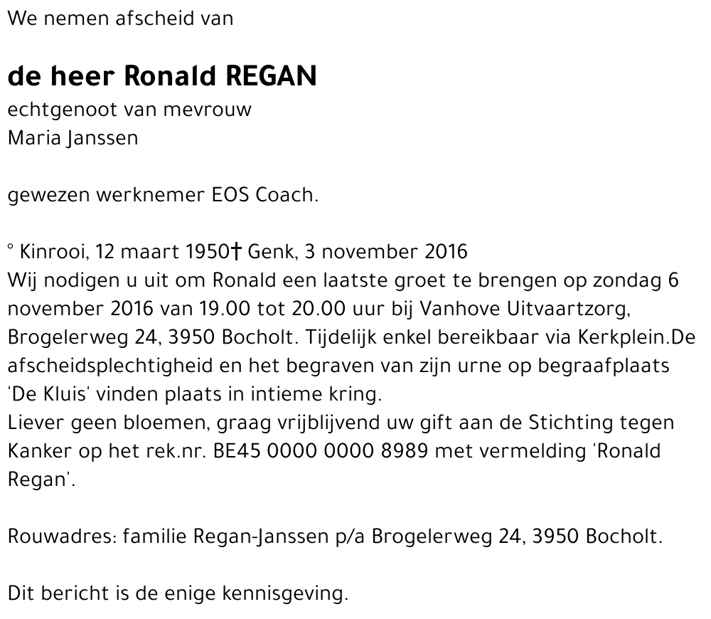Ronald Regan