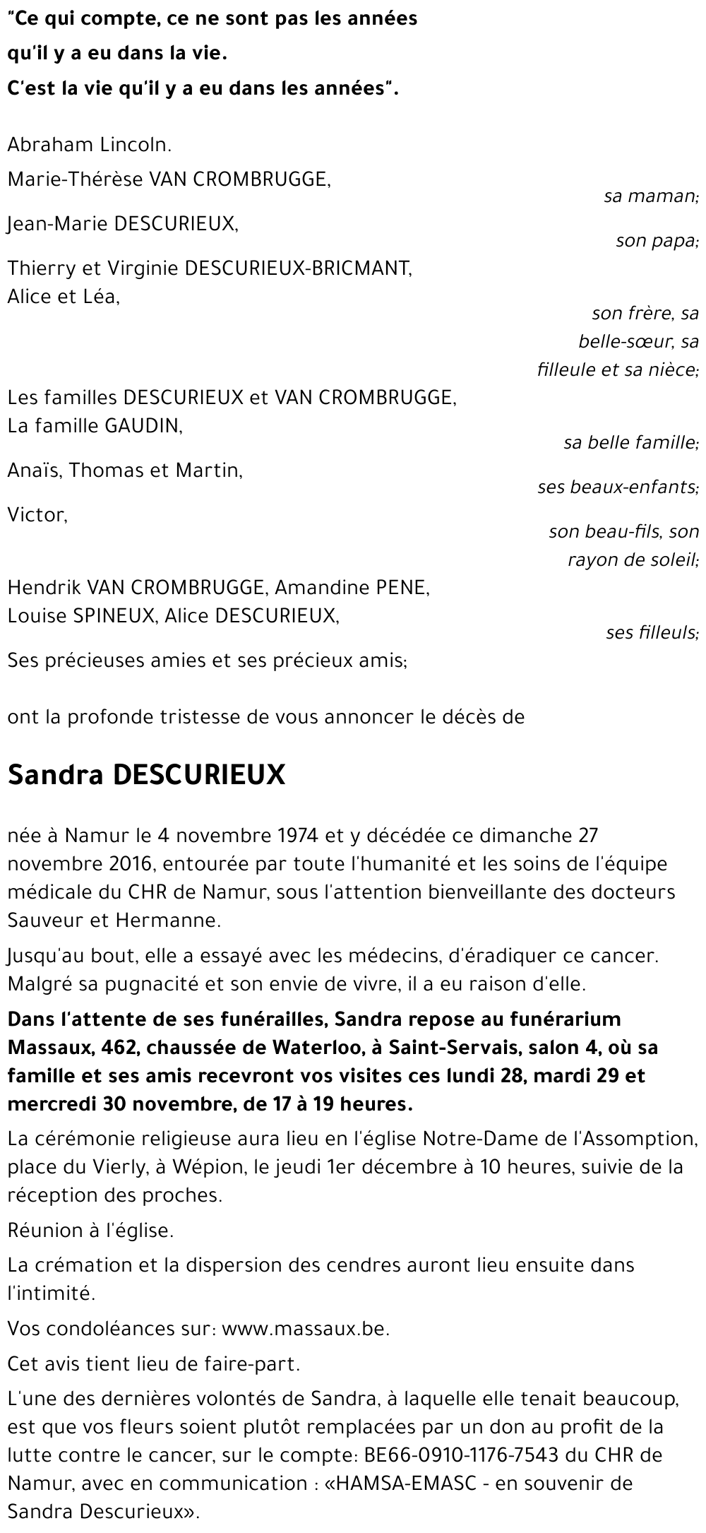 Sandra DESCURIEUX