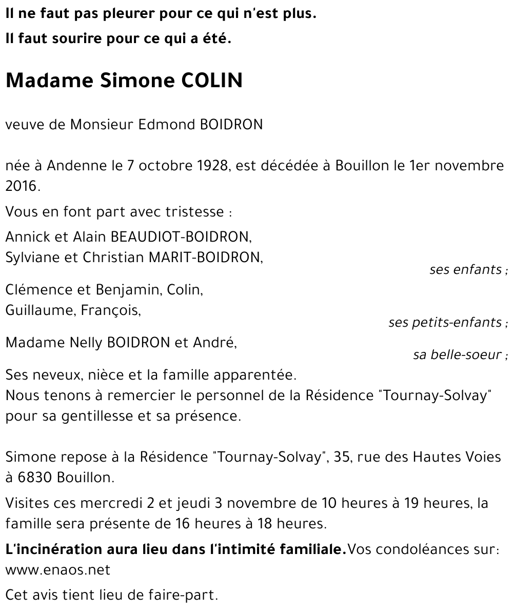 Simone COLIN