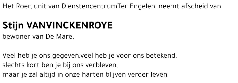 Stijn Vanvinckenroye