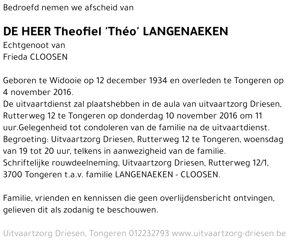 Theofiel Langenaeken