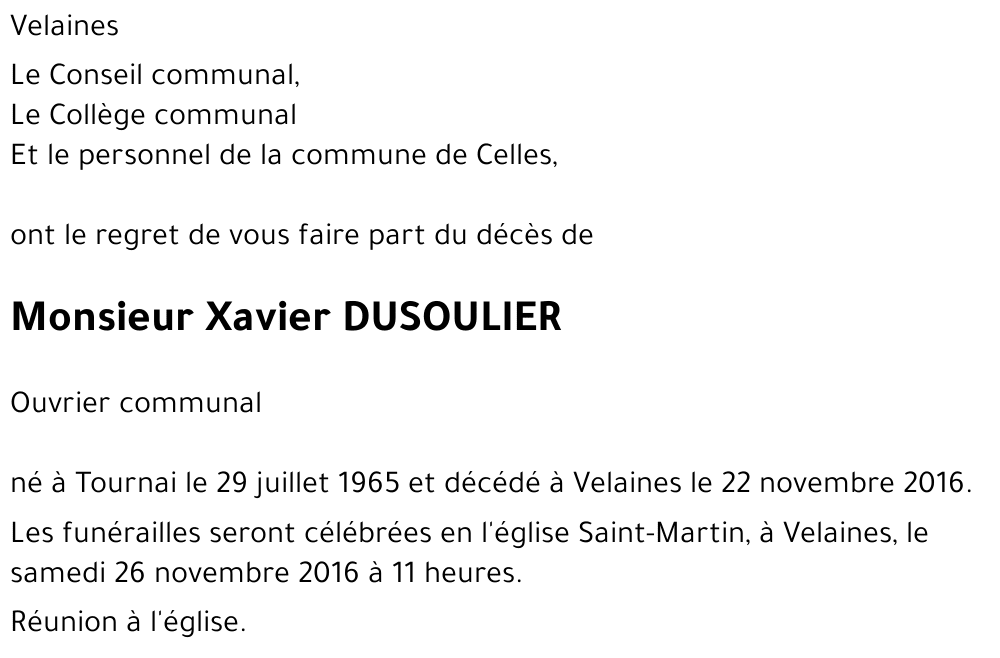 Xavier DUSOULIER