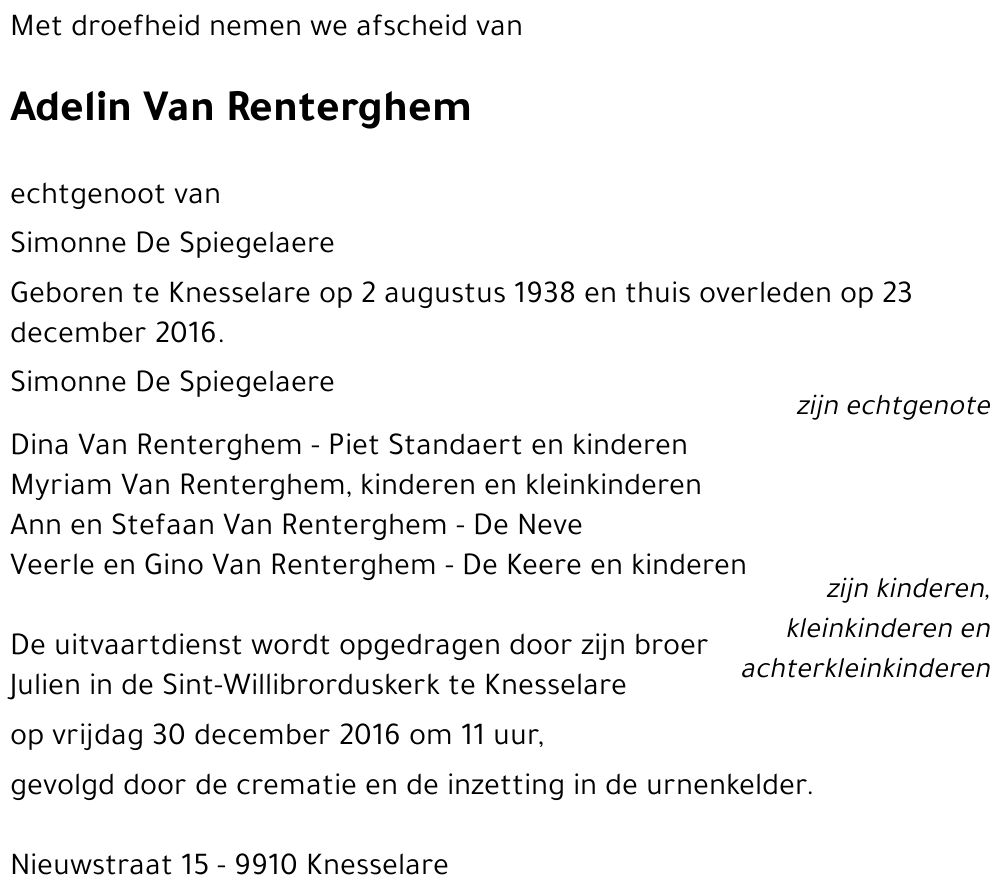 Adelin Van Renterghem