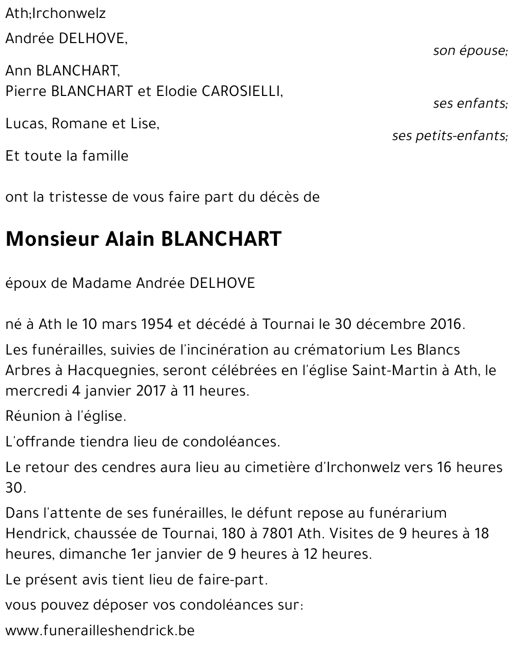 Alain BLANCHART