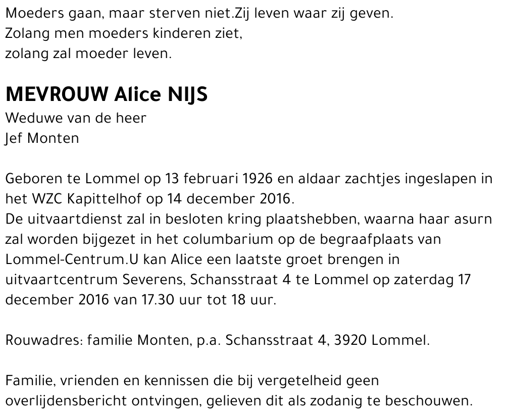 Alice Nijs