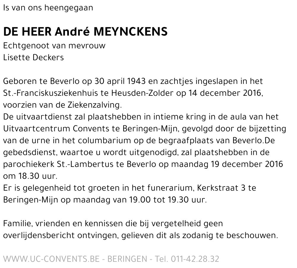 André Meynckens