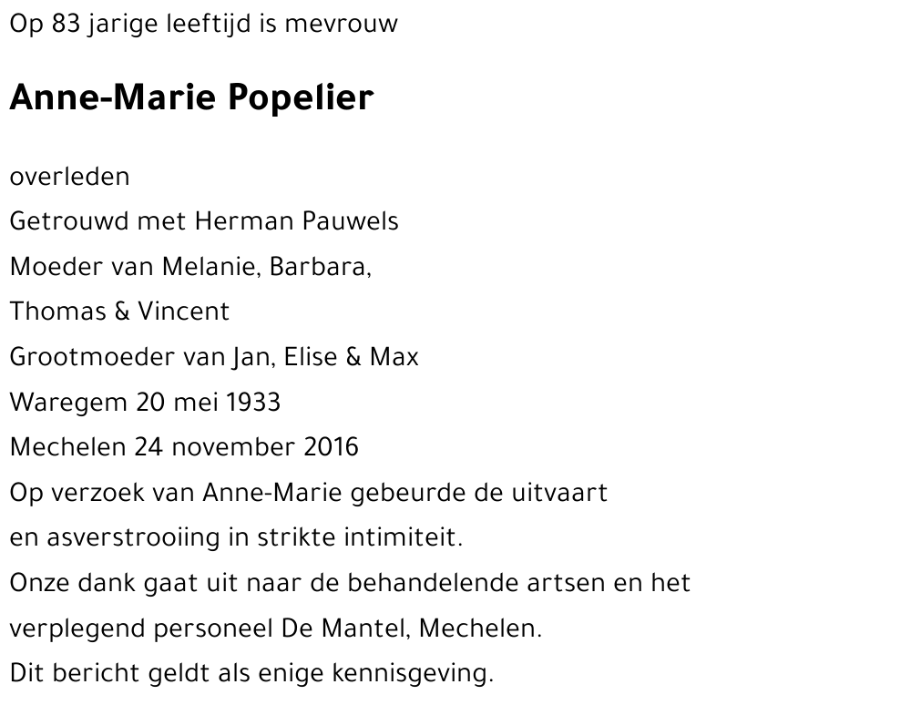 Anne-Marie Popelier