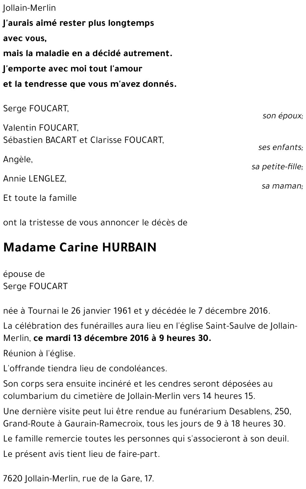 Carine HURBAIN