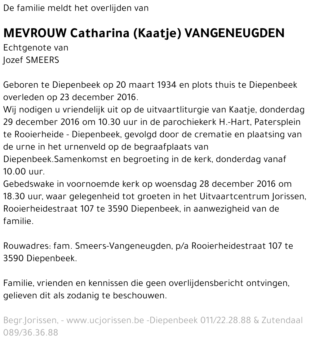 Catharina Vangeneugden