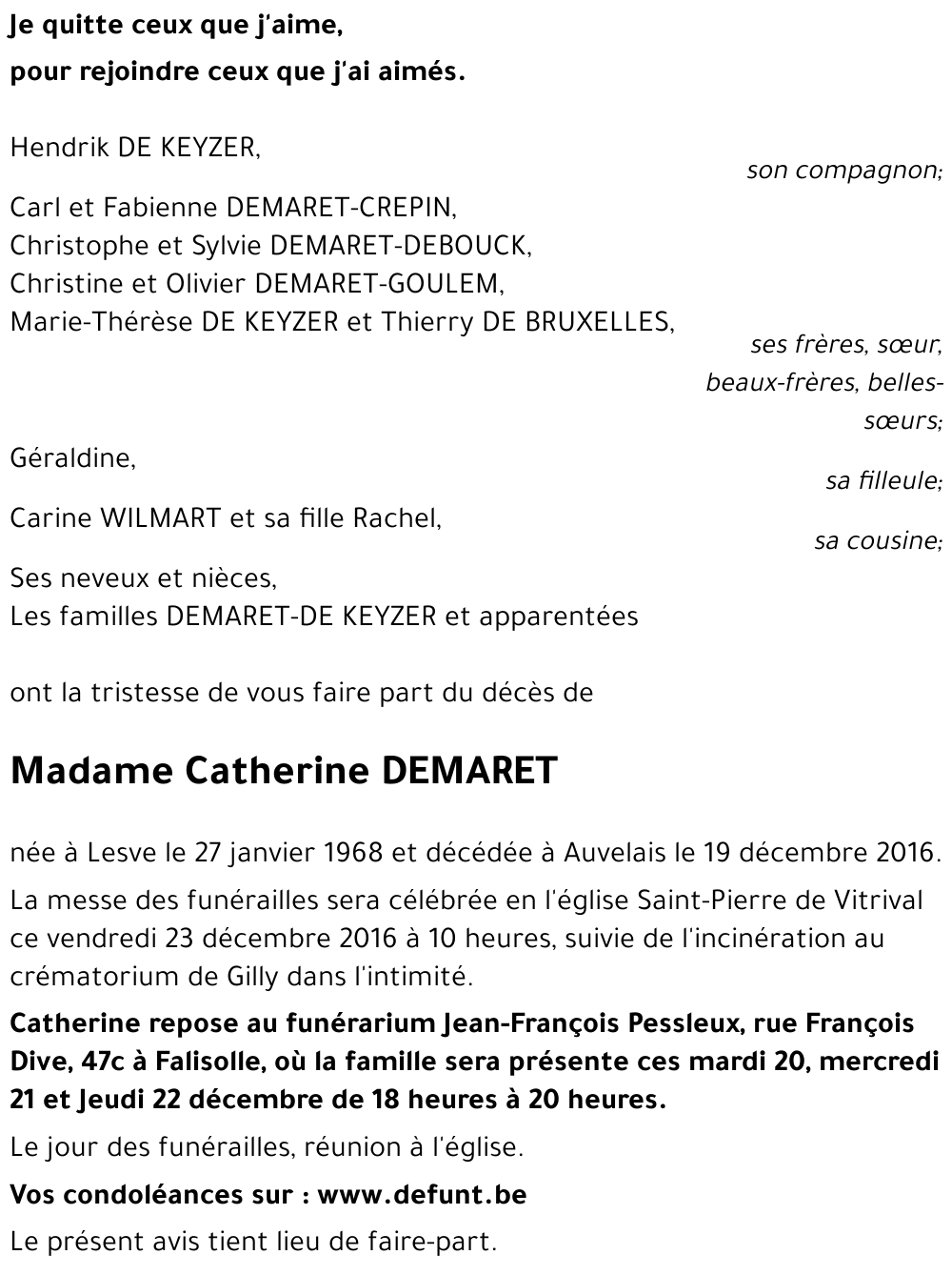 Catherine DEMANET