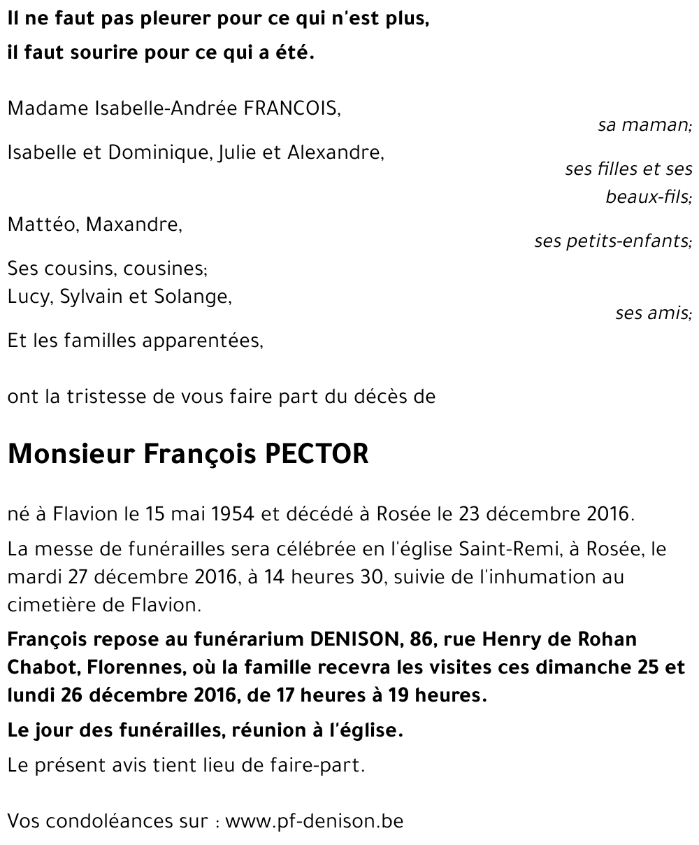 François PECTOR